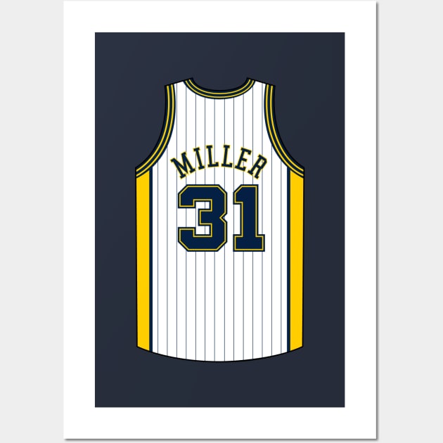 Reggie Miller Indiana Jersey Qiangy Wall Art by qiangdade